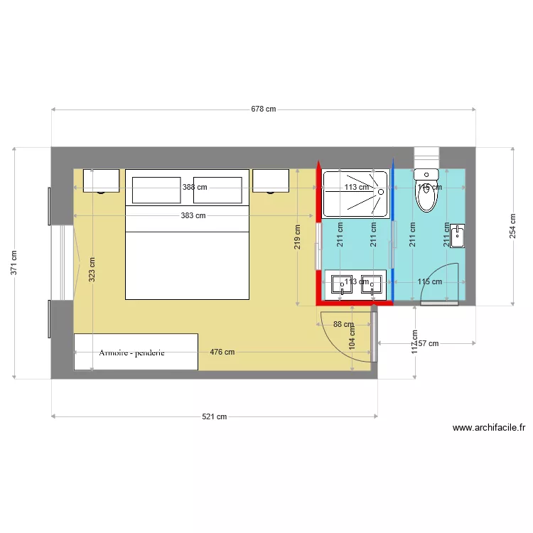VARIANTE 6  FAMILLE TROILLET . Plan de 
