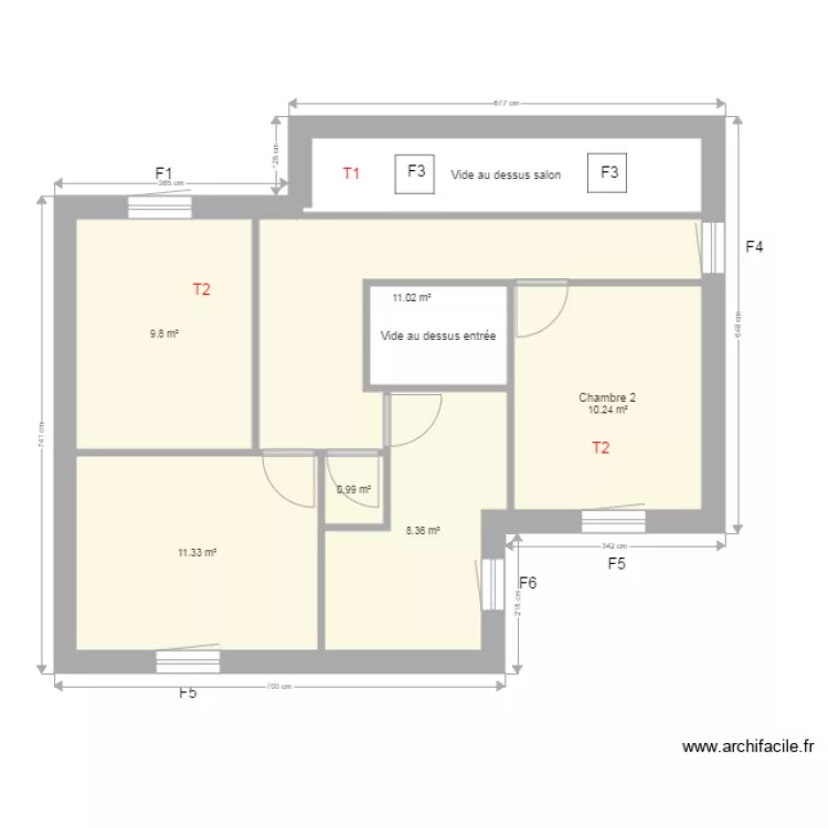Courtin 1. Plan de Courtin 1. Plan de