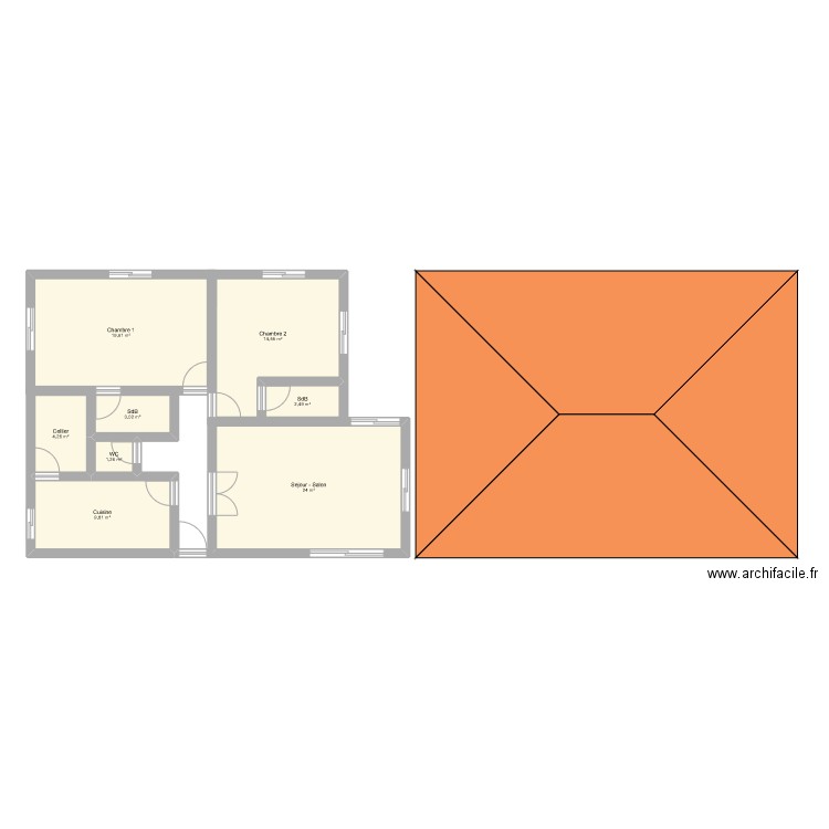 maison1. Plan de 0 pièce et 0 m2