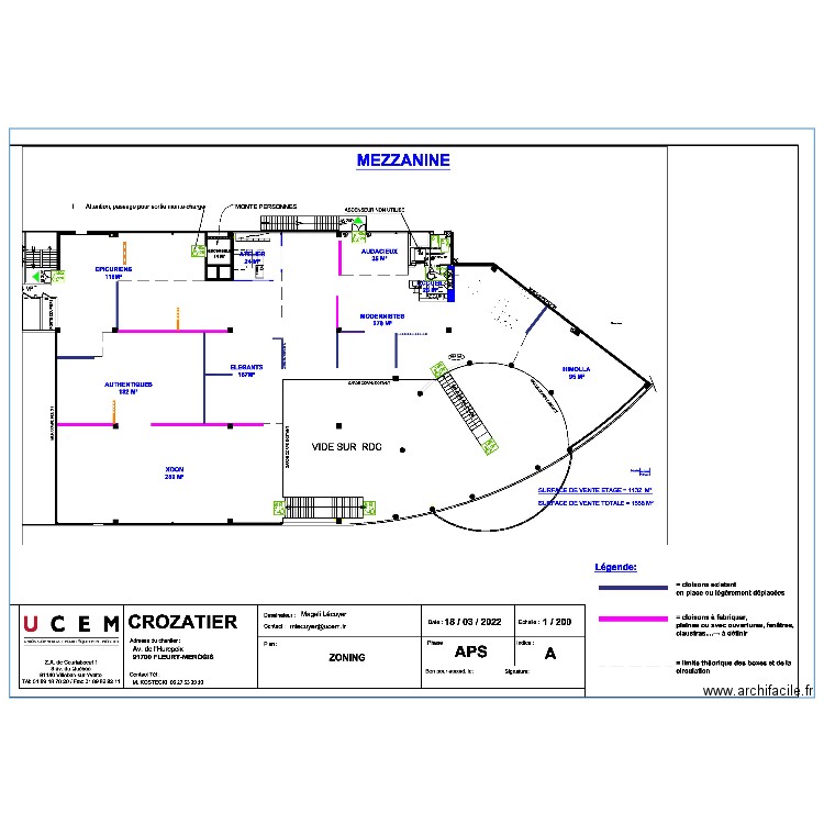 Plan magasin. Plan de 0 pièce et 0 m2
