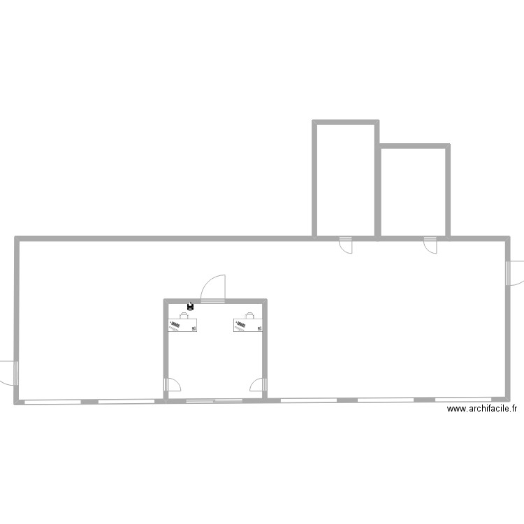 Garage Renault Stage. Plan de 2 pièces et 47 m2