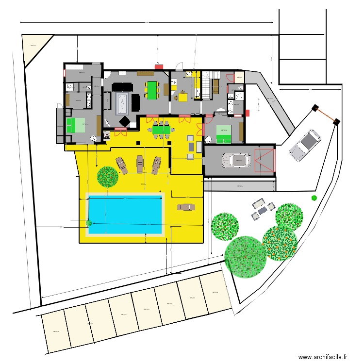 PISCINE. Plan de 0 pièce et 0 m2