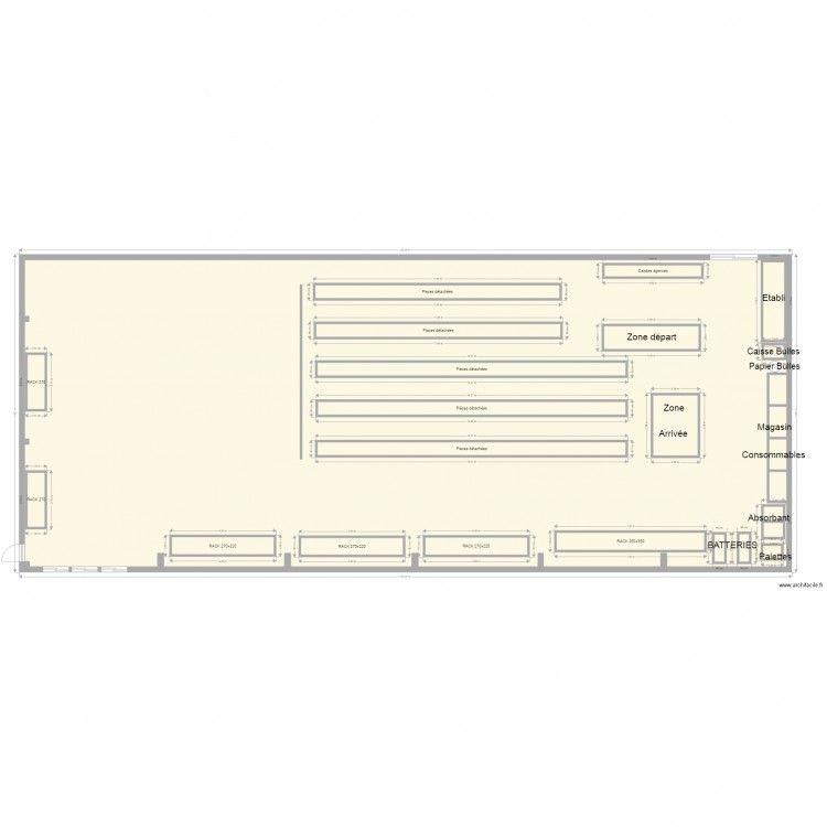 MAGASIN CENTRAL MIGNIERES. Plan de 0 pièce et 0 m2