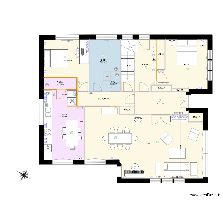 Maison Béranger version 2. Plan de 0 pièce et 0 m2
