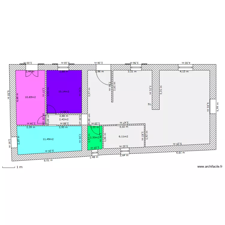 renovation. Plan de 