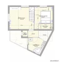 Maison 86m2 3 niveaux meubl&eacute;