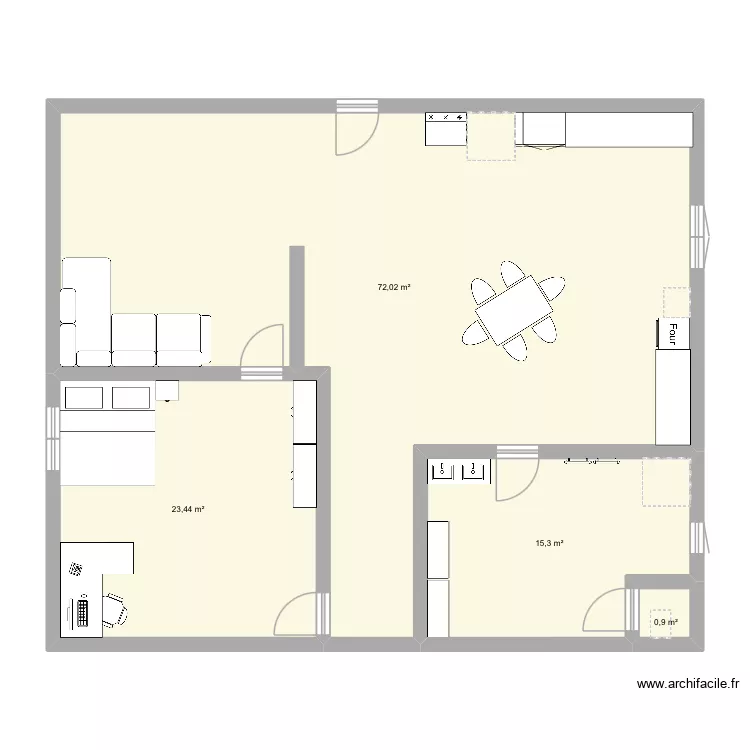 MI CASA ID&Eacute;ALl. Plan de 4  et 112 m²