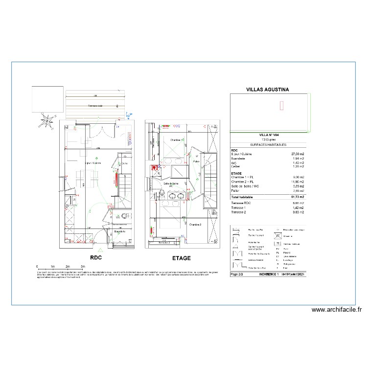 VILLA 04. Plan de 0 pièce et 0 m2