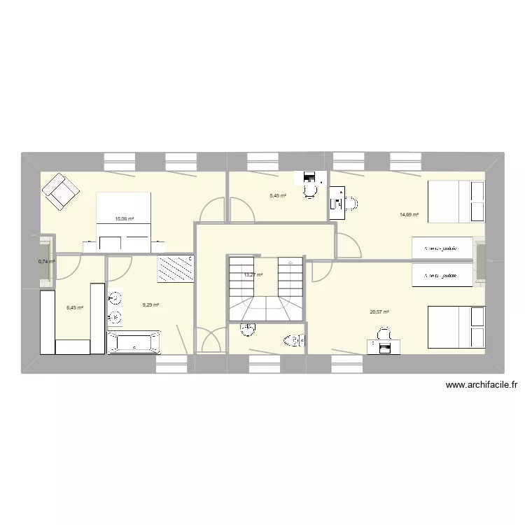 étage. Plan de 8 et 86 m² étage. Plan de 8 et 86 m²