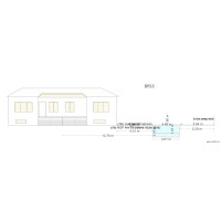 PLAN DE COUPE FACE DP3 1 abri et piscine
