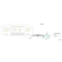 PLAN DE COUPE FACE DP3 1 abri et piscine