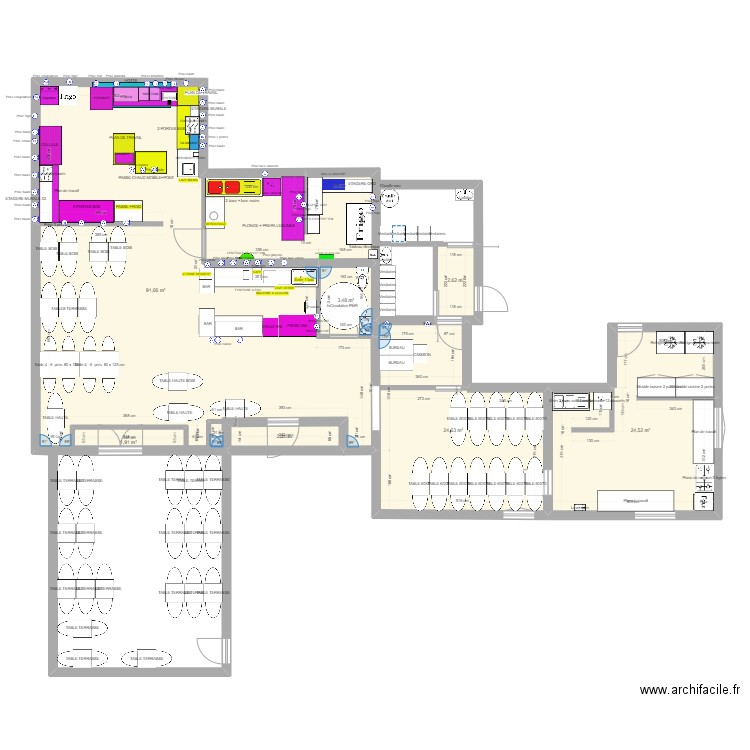 Le tremplin.1.4. Plan de 7 pièces et 150 m2