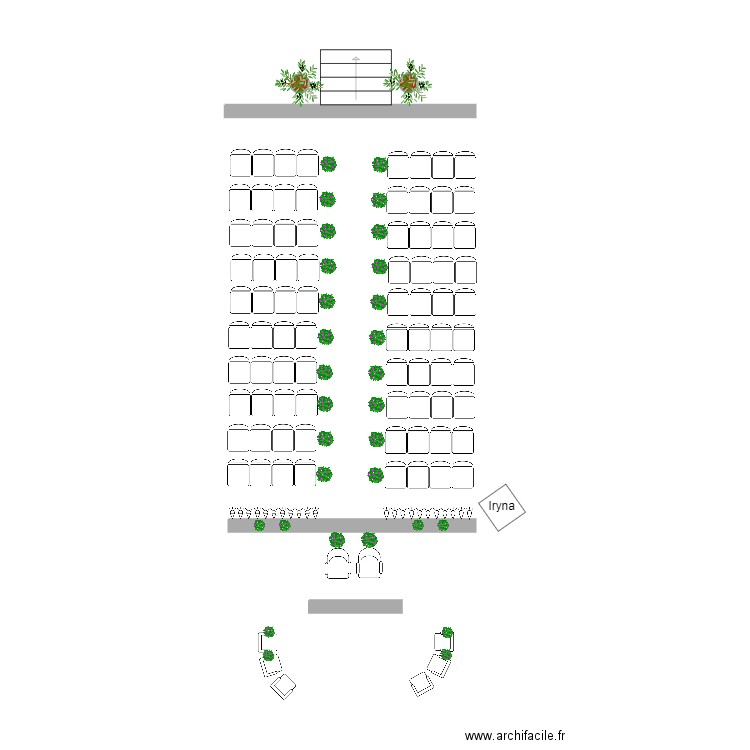 Cérémonie religieuse Amélie & Clément. Plan de 0 pièce et 0 m2