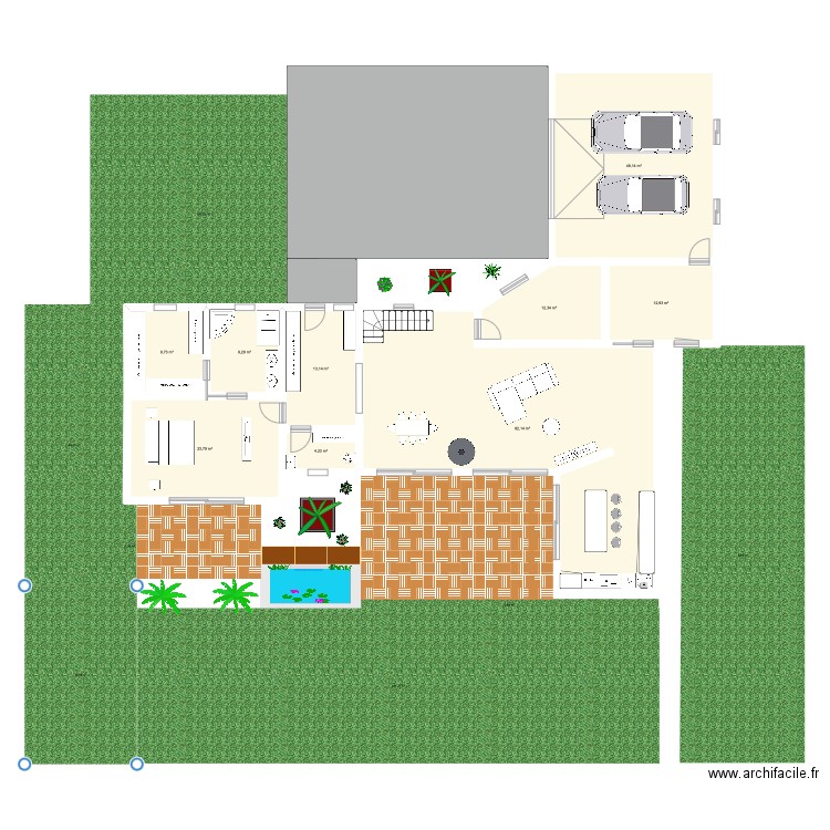 Projet maison. Plan de 0 pièce et 0 m2