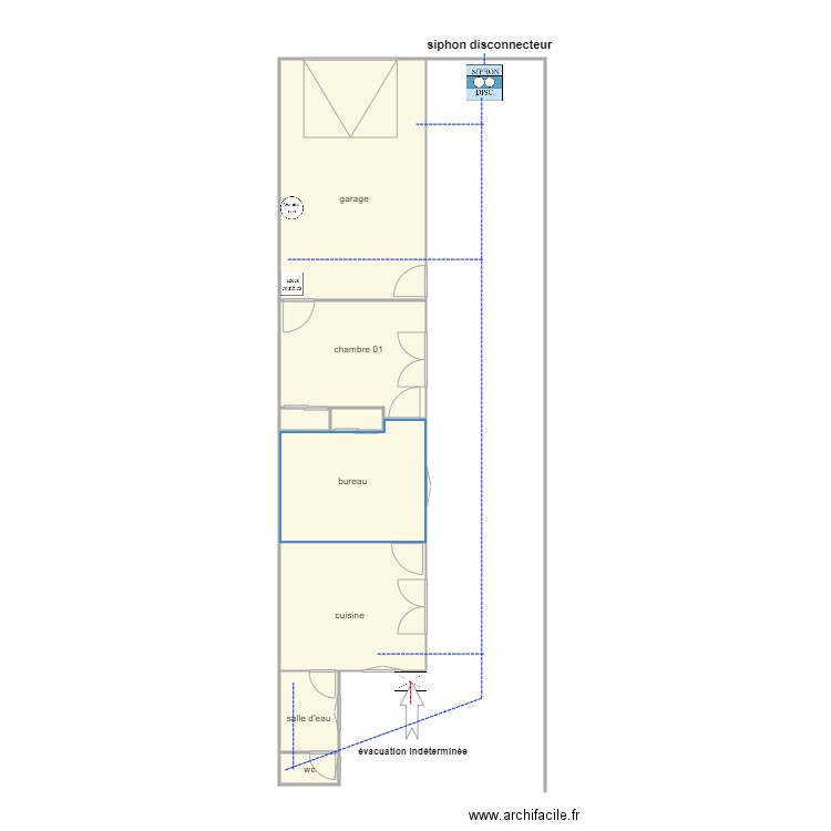 succession BEAUJEAU 1435 ass. Plan de 7 pièces et 62 m2