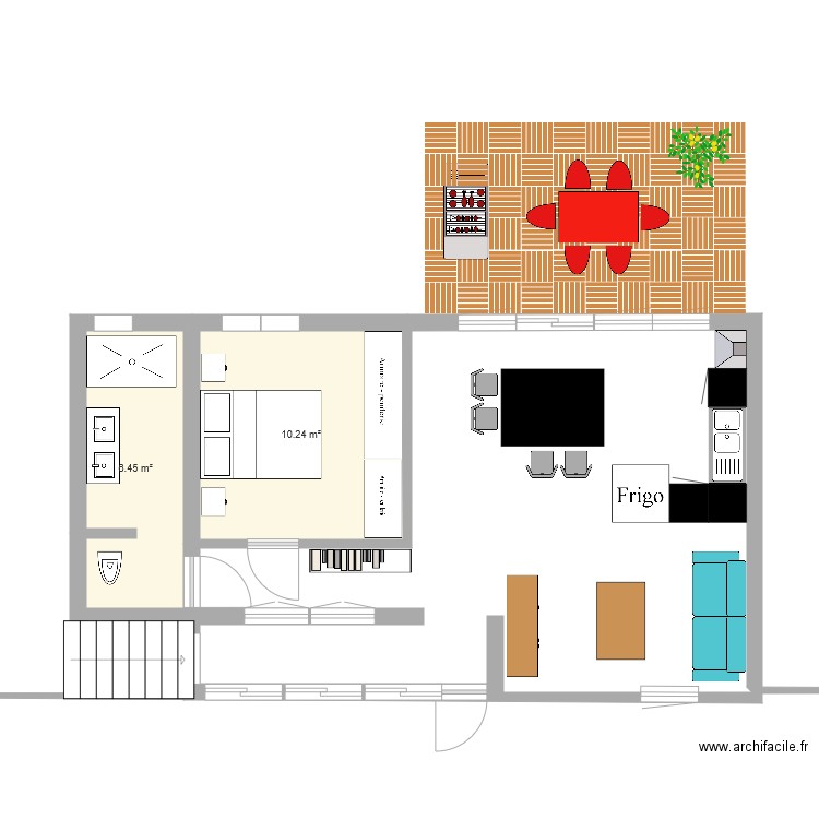 1er niveau projet 2. Plan de 0 pièce et 0 m2