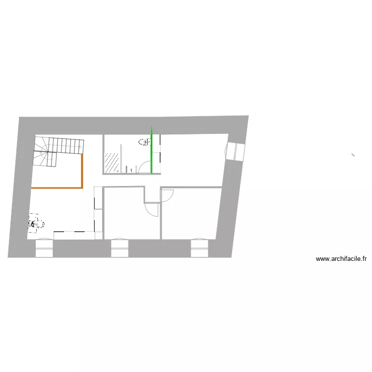 LEGRAND projet 2 SDB etdressing 1er etage. Plan de 