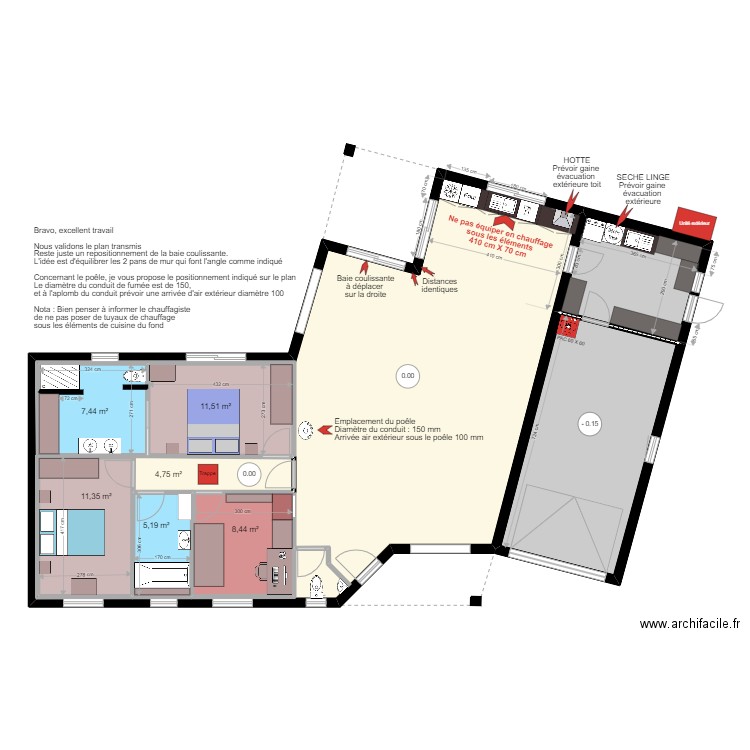 JPM 010422 Validation. Plan de 8 pièces et 210 m2