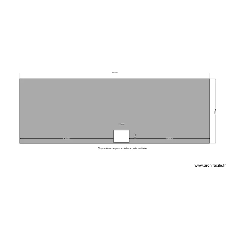 PLAN DE FACADE ARRIERE. Plan de 