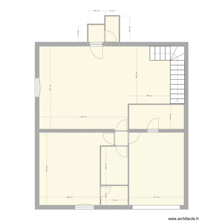 appart &agrave; louer. Plan de 