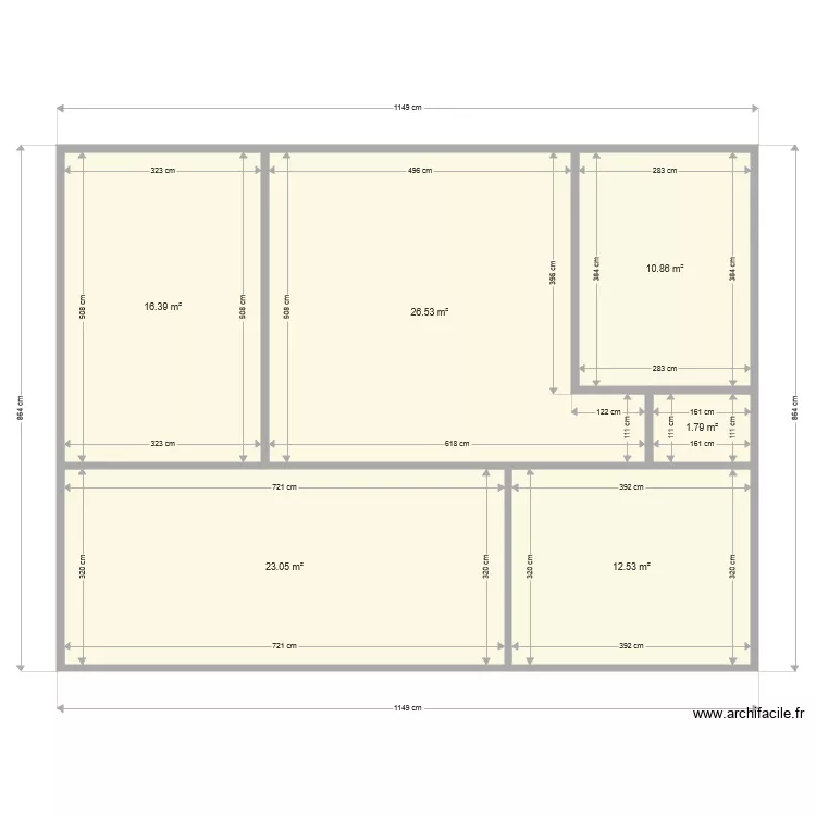 bungalow 2 chambre. Plan de bungalow 2 chambre. Plan de