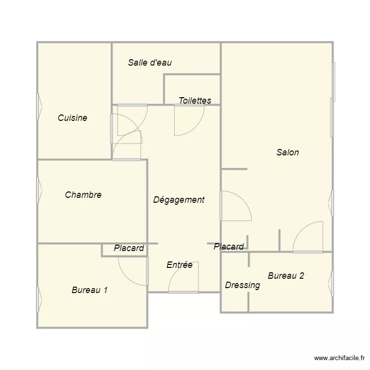 Croquis LAUDOU. Plan de 