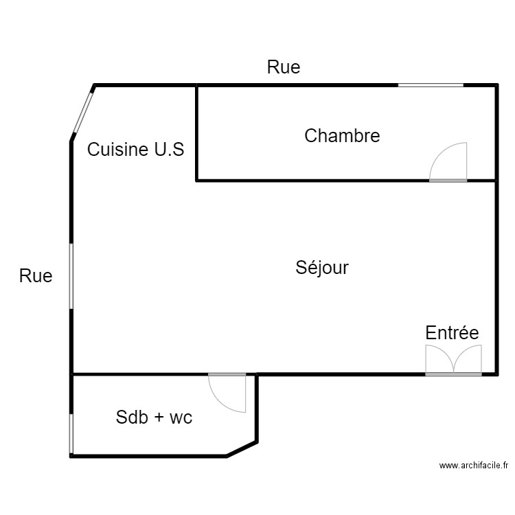 DUFRAISSE. Plan de 3 pièces et 391 m2