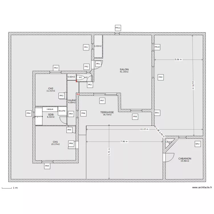RDCV11-ext . Plan de 