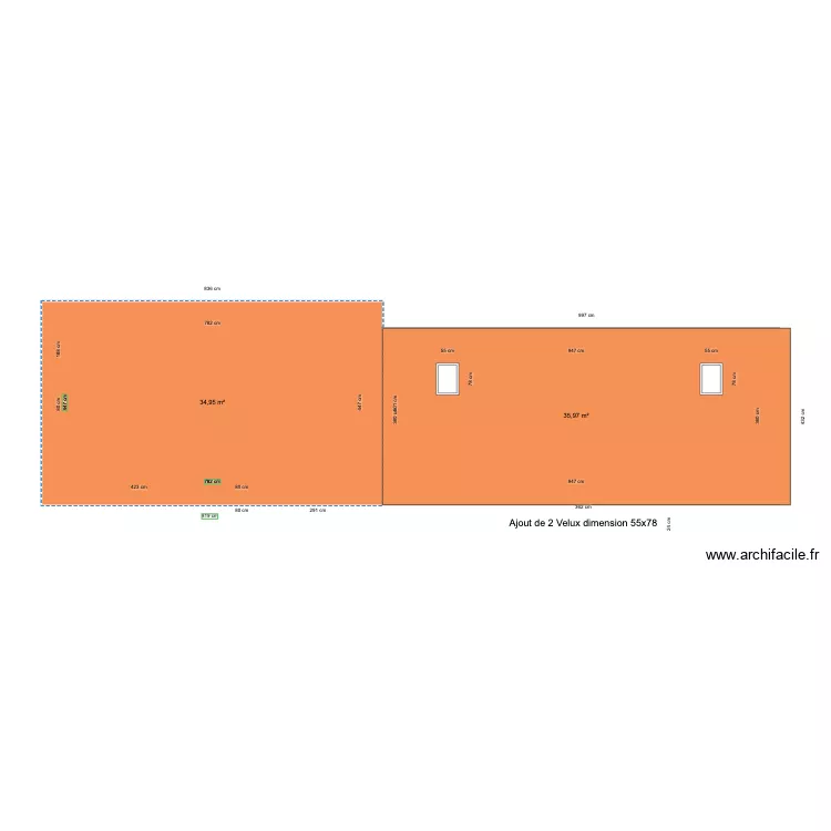 TOITURE . Plan de 