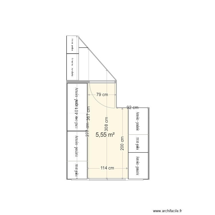 Dressing Cardinet V4. Plan de 0 pièce et 0 m2