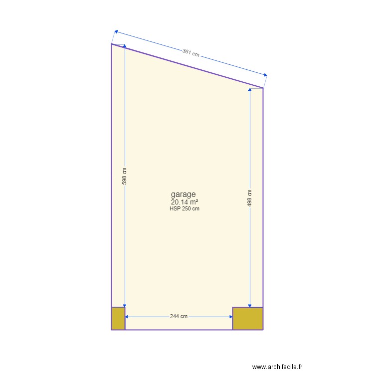 garage. Plan de 0 pièce et 0 m2