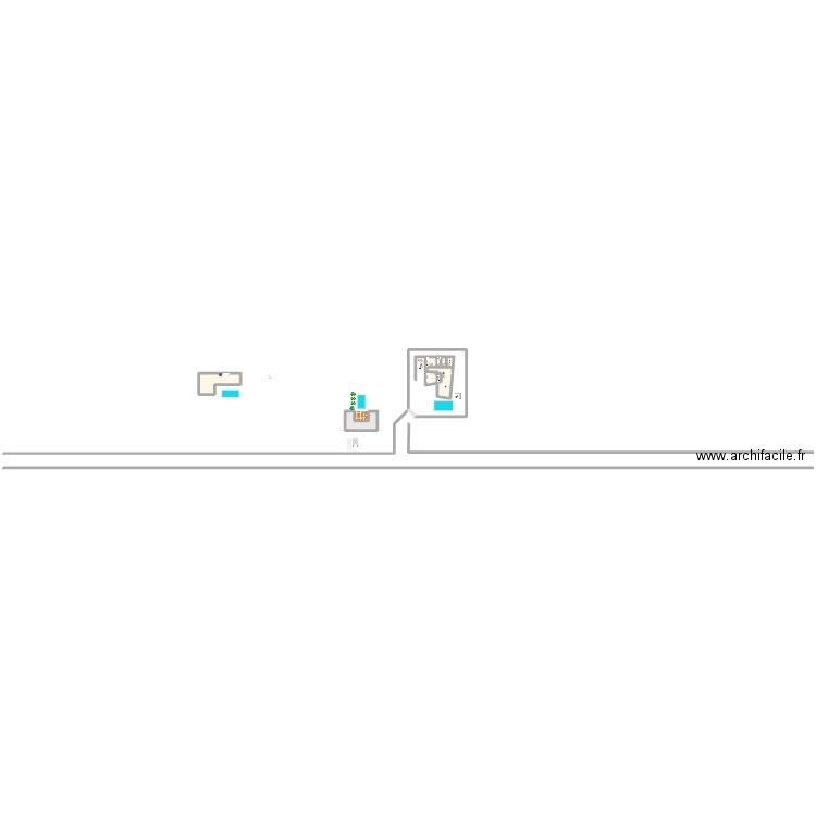 maison. Plan de 8 pièces et 161 m2