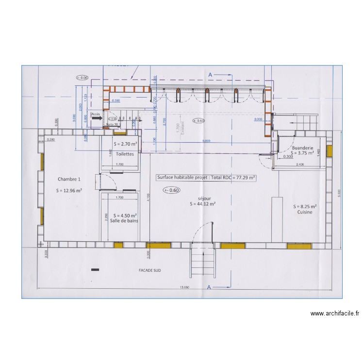 dan1. Plan de 0 pièce et 0 m2