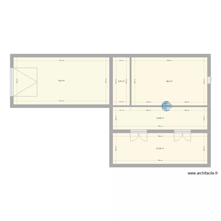 RDC  BECQUERIE. Plan de 