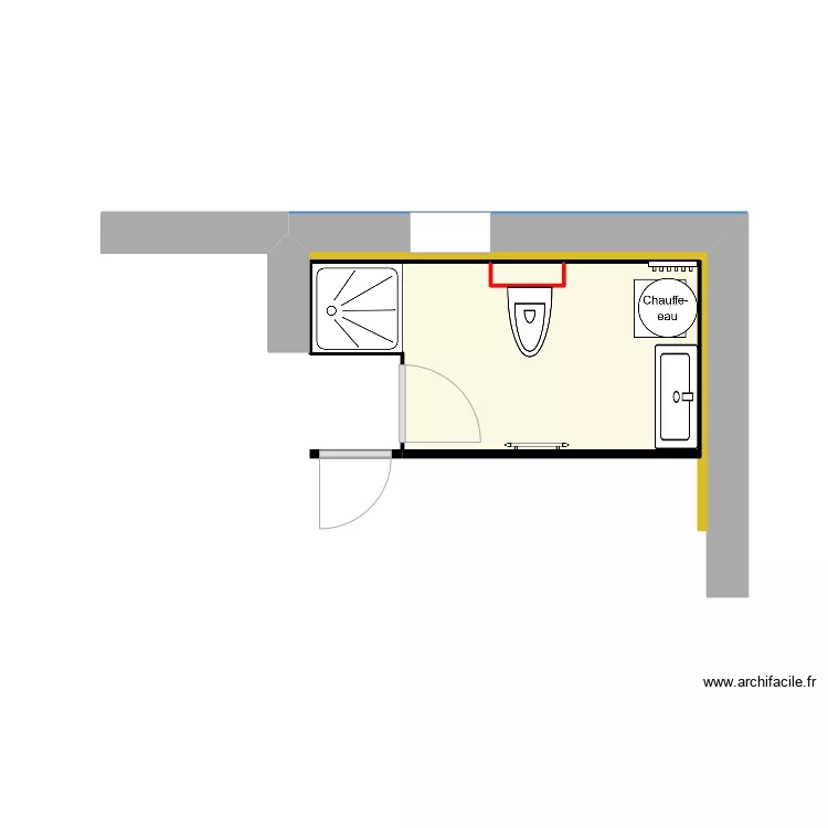 salle de bain. Plan de salle de bain. Plan de