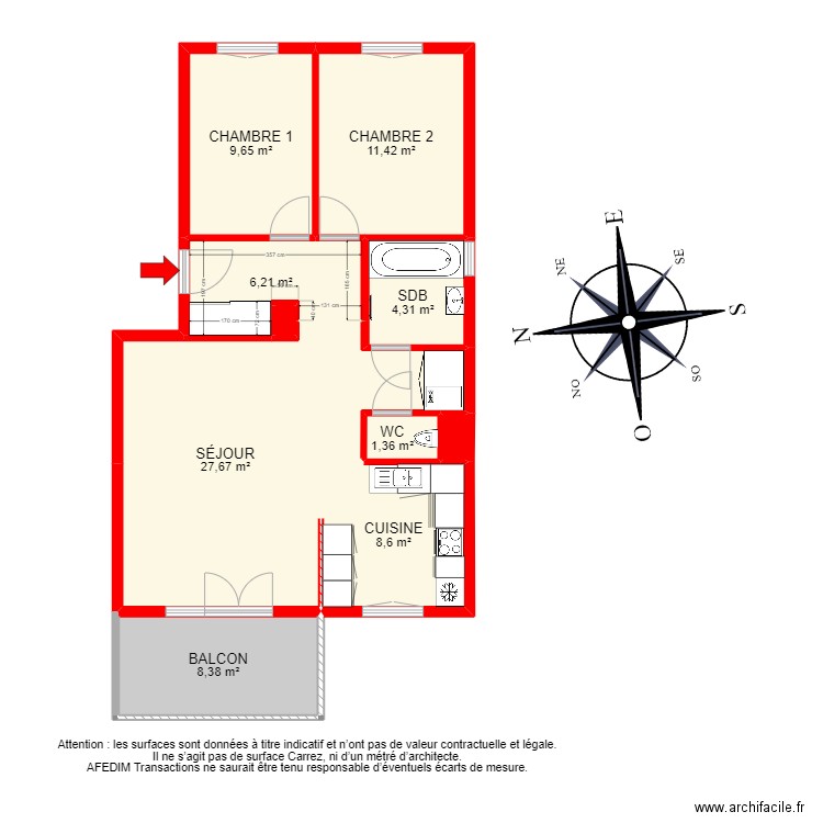 BI 13939 . Plan de 12 pièces et 97 m2