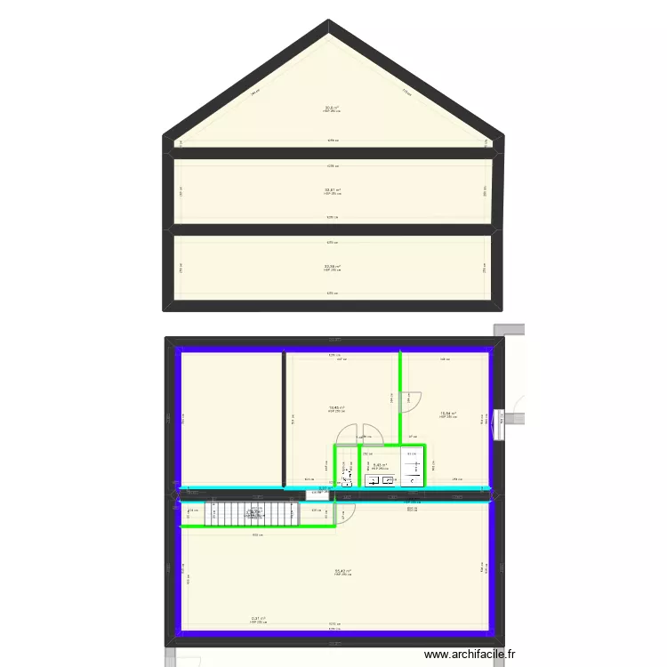 PLAN PROJET PLAZZA IMMO COURLANS. Plan de 
