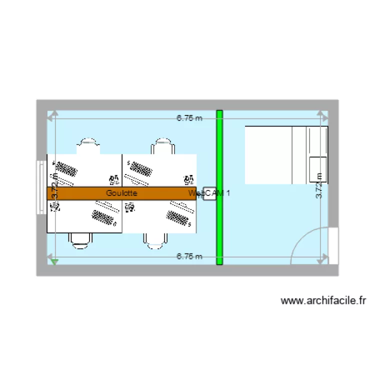 Studio Radio. Plan de 