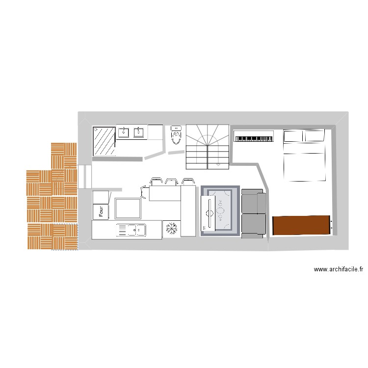 Appart. étage version 2 !. Plan de 0 pièce et 0 m2