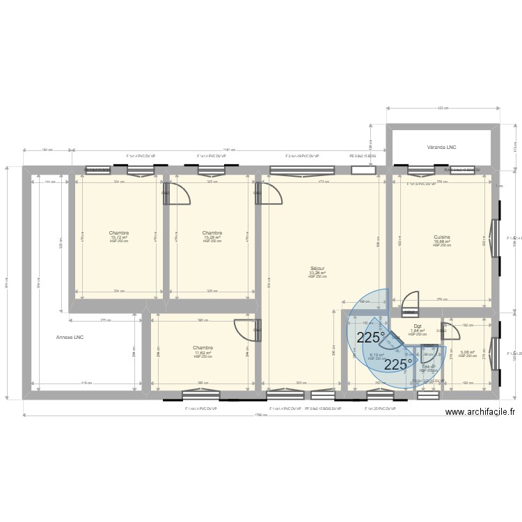 MAGINNOT ML23017867. Plan de 11 pièces et 134 m2