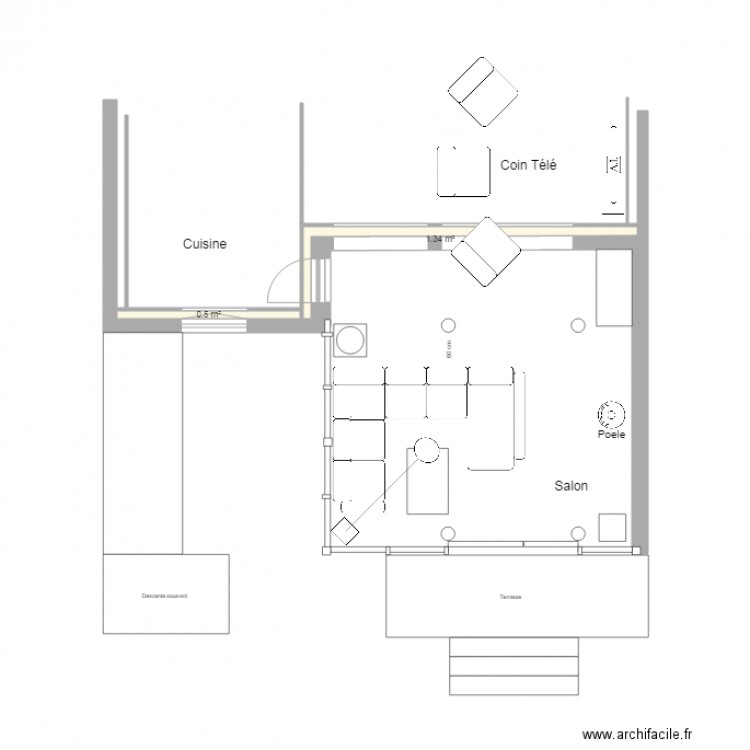 Taillard Rez de Chaussée projet 3 PLU. Plan de 0 pièce et 0 m2