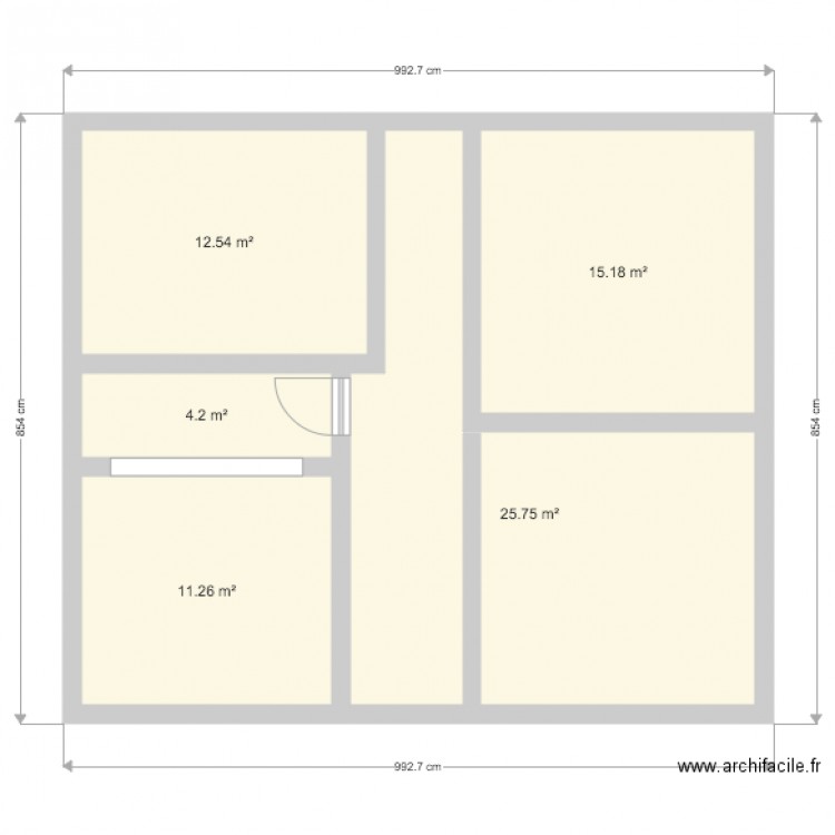 Projet Hugo. Plan de 0 pièce et 0 m2