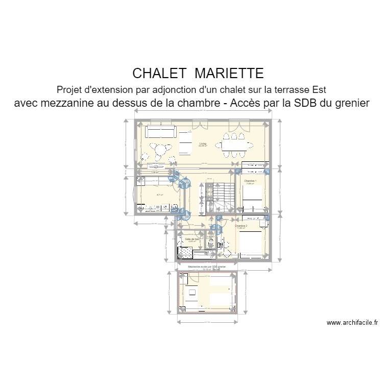 extension v5 1 modifié simplifié. Plan de 0 pièce et 0 m2