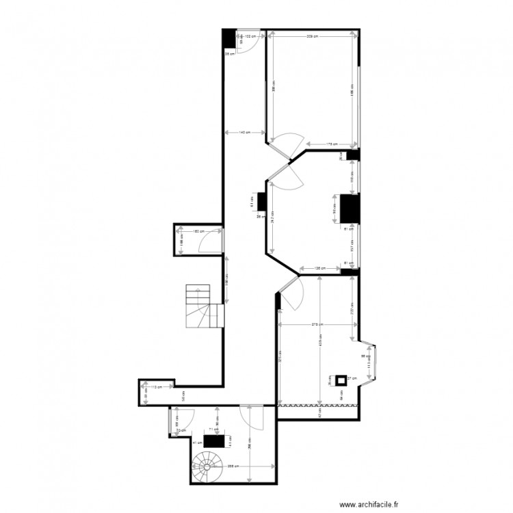 Foch Rez de chaussée. Plan de 0 pièce et 0 m2