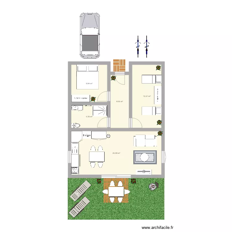 gite pauline. Plan de 