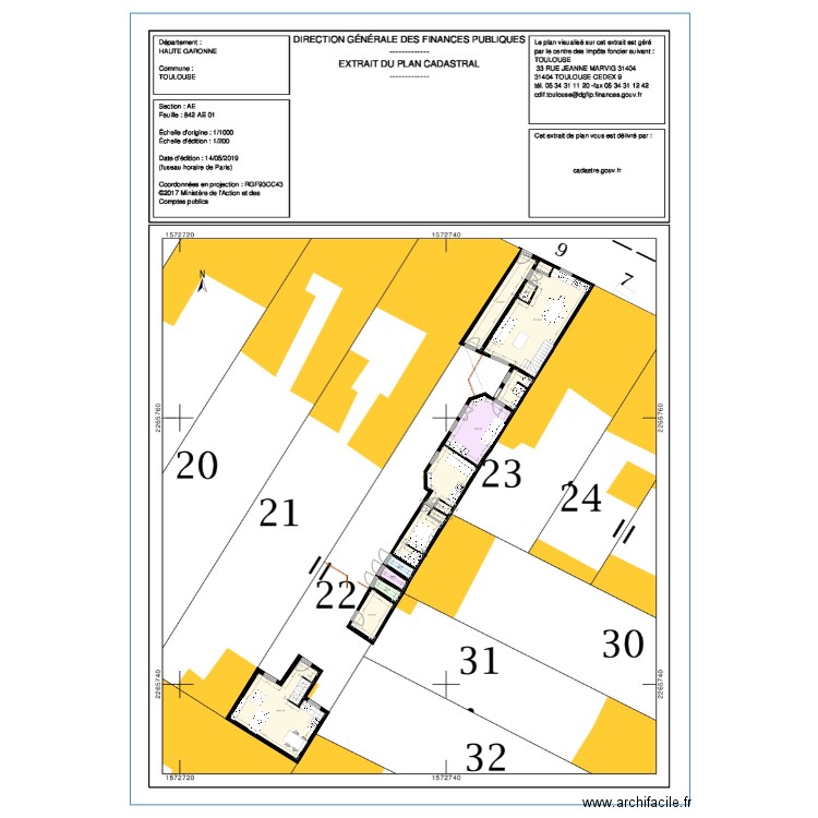 PDM FIEUX RDC REDECOUPAGE V1. Plan de 0 pièce et 0 m2