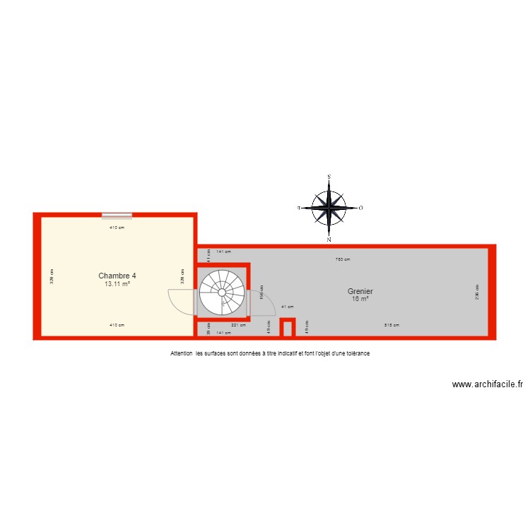 BI 6178  2ème Etage côté. Plan de 0 pièce et 0 m2