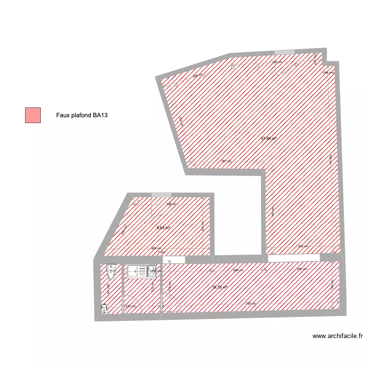 PLAN PROJET PONTOISE FX PLAF. Plan de 