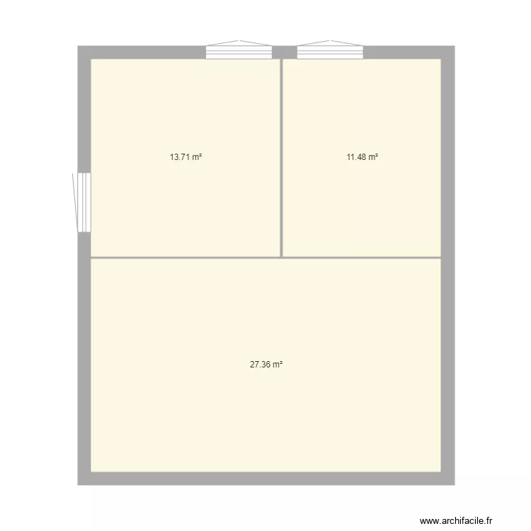 1er etage villelongue. Plan de 
