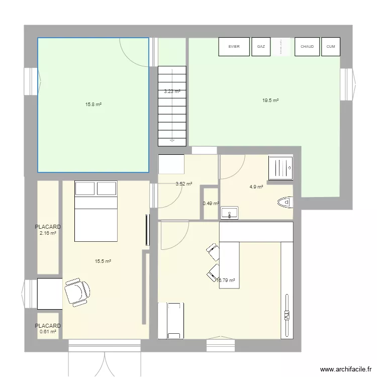 Maison bas ABNB. Plan de Maison bas ABNB. Plan de
